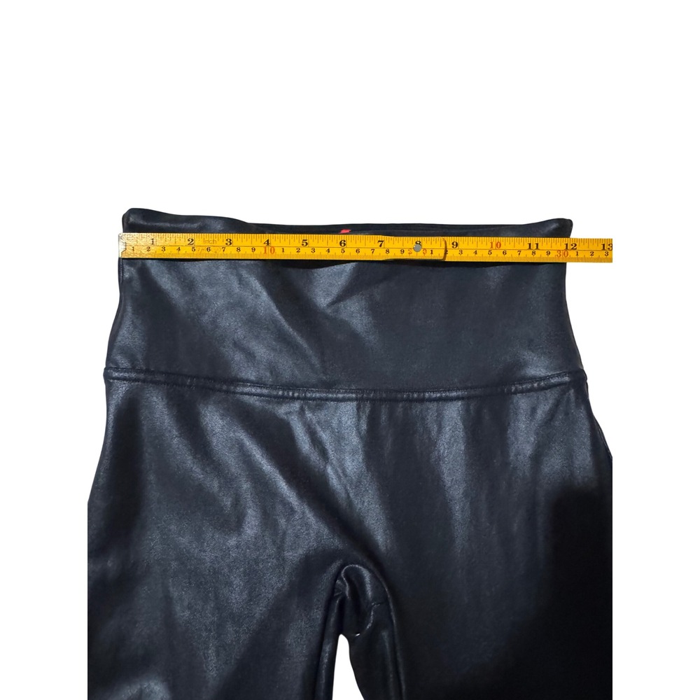 Spanx Faux Leather Leggings Black High Rise Shaper Pants Medium M 20290R - Picture 5 of 5